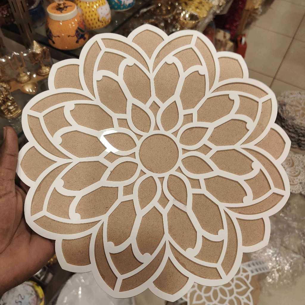 Floral Rangoli Stencil Fillers 12