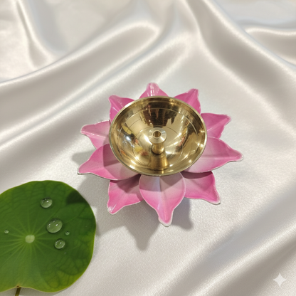 LOTUS DIYA MINI PINK