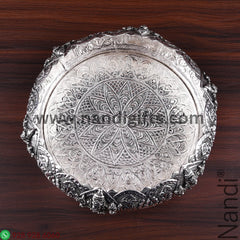 Antiq GS Lakshmi Balaji Plate 8 Inch