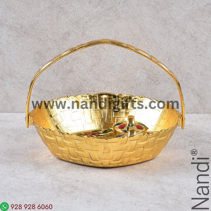 Basket Minakari Kumkum Box Big