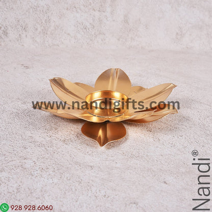 Metal Flower Candle Holder