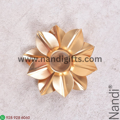 Metal Flower Candle Holder