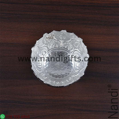 GS Antiq Peacock Feather Bowl 4Inch