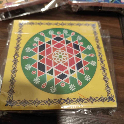 Printed Chowki 4x4 Assorted Prints