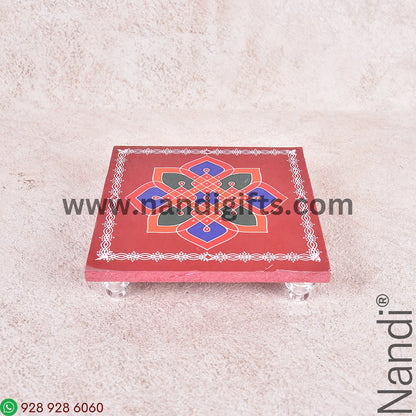 Printed Chowki 4x4 Assorted Prints