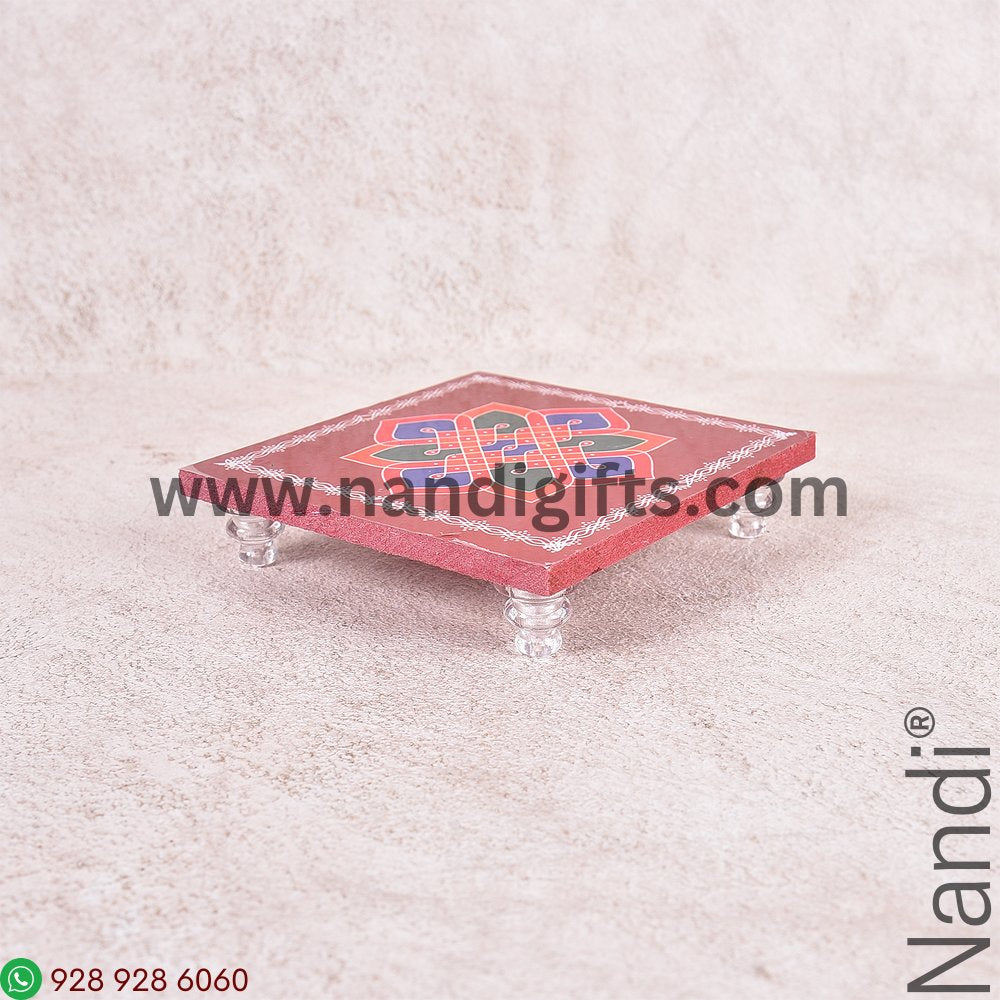 Printed Chowki 4x4 Assorted Prints