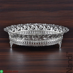 Imported GS Round Flower Cut Plate 12 Inch