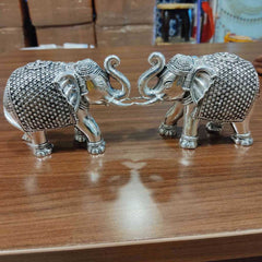 GS Antiq Elephant 3 Inch Pair