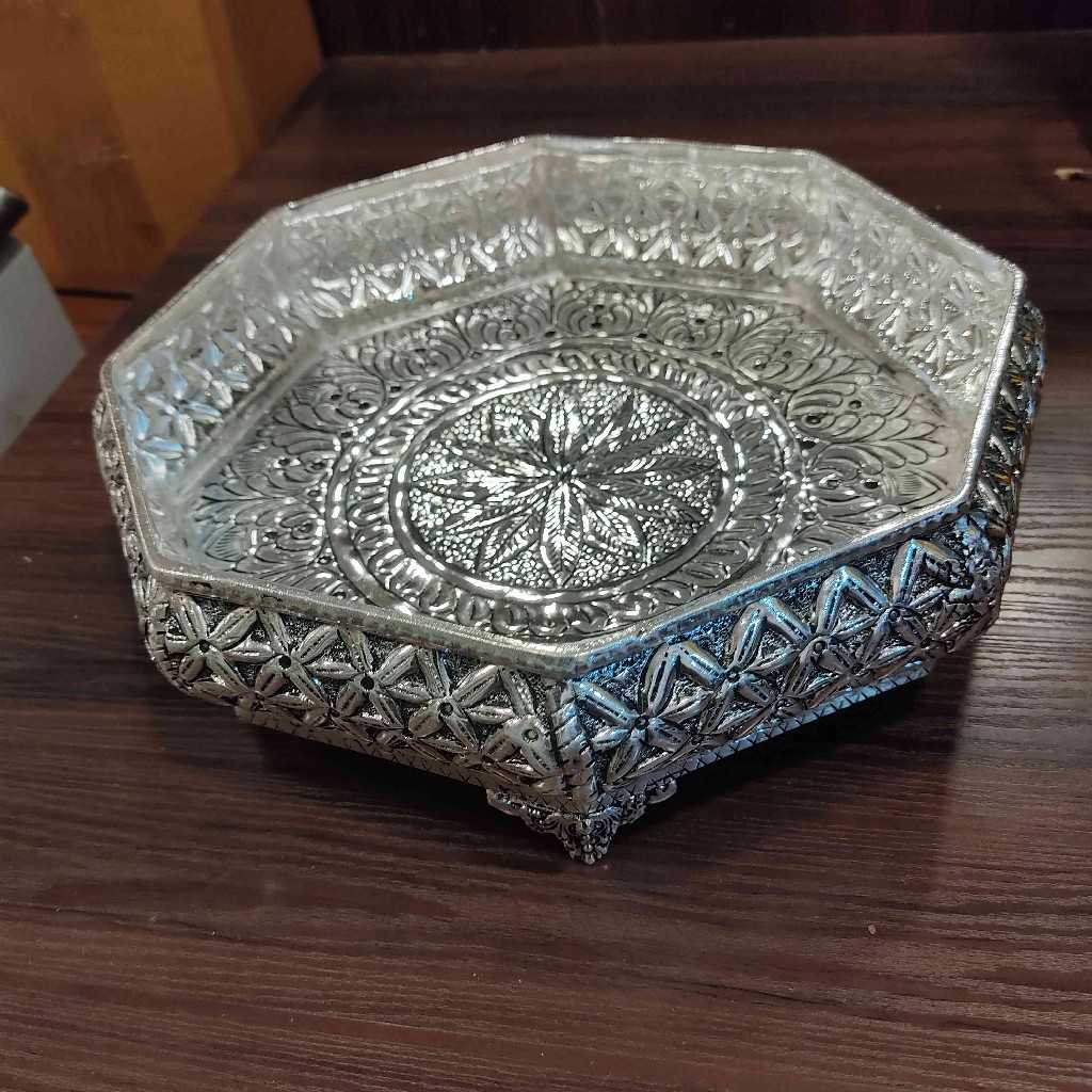 GS Antiq Plate Hexagon 8 Inch