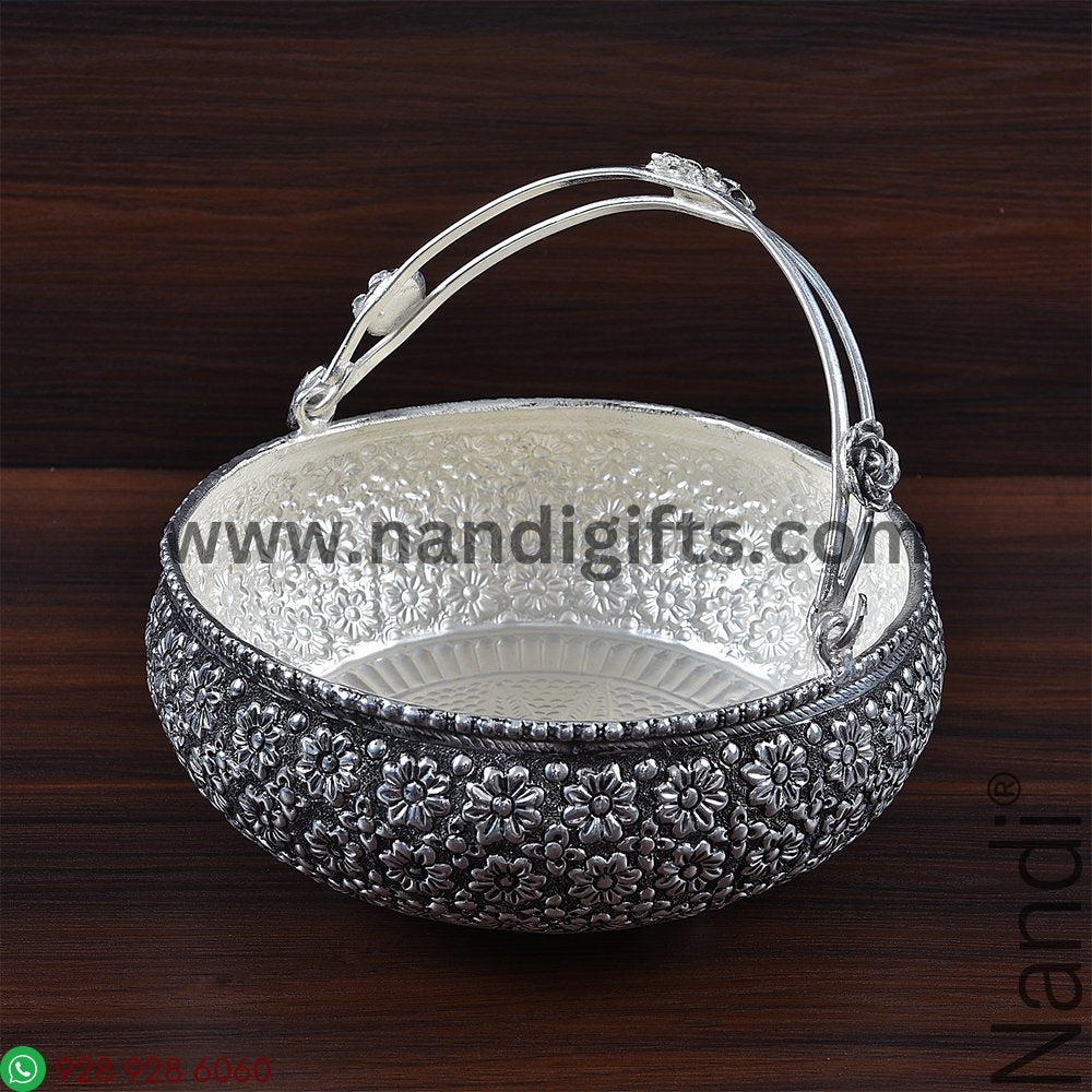 GS Antiq Flower Designs Basket