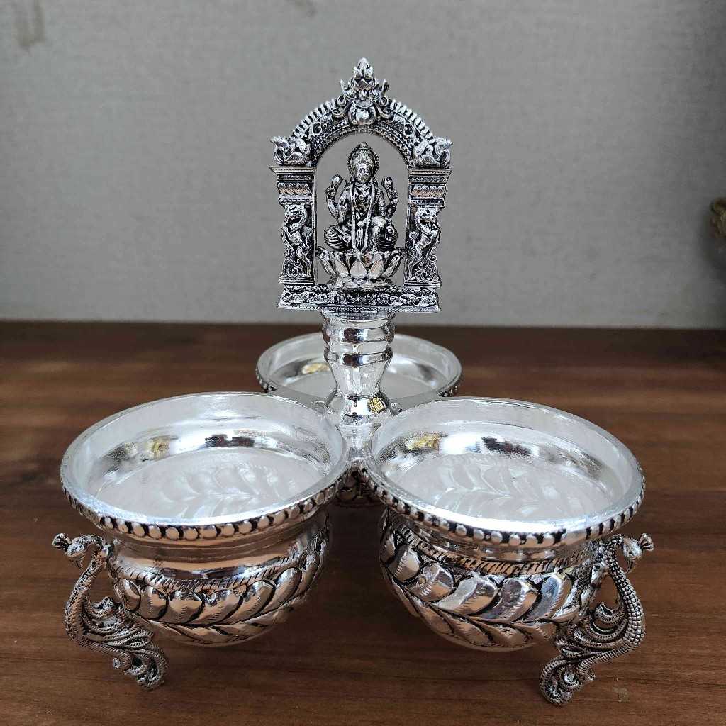 Gs Antiq Panchwala Small Lakshmi Mandir 3Bowl