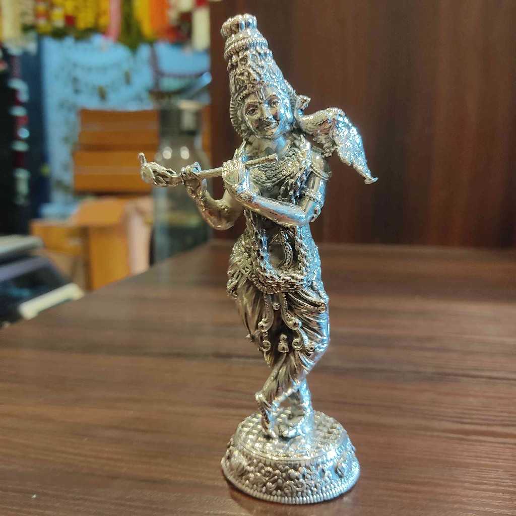 GS Antiq Flute Krishna Idol Small