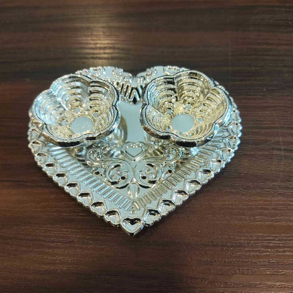 GSB Kumkum Plate Heart Shap
