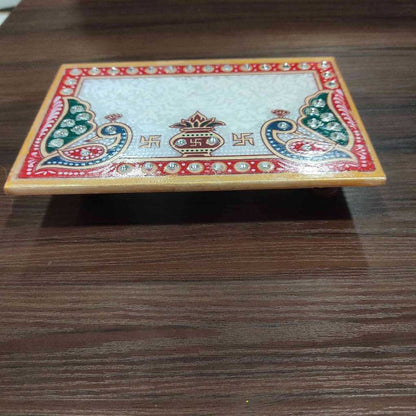Marble Chowki Rectangular 4X6