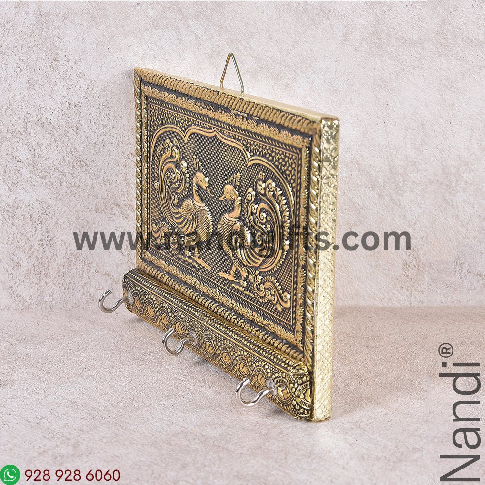 Peacock Antiq Key Hanger 6X5