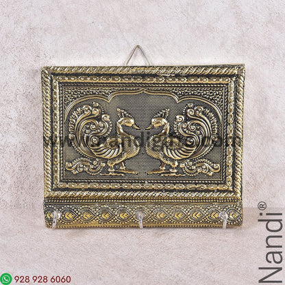 Peacock Antiq Key Hanger 6X5