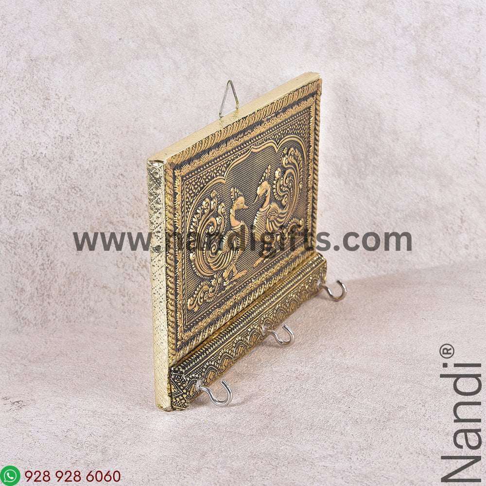 Peacock Antiq Key Hanger 6X5