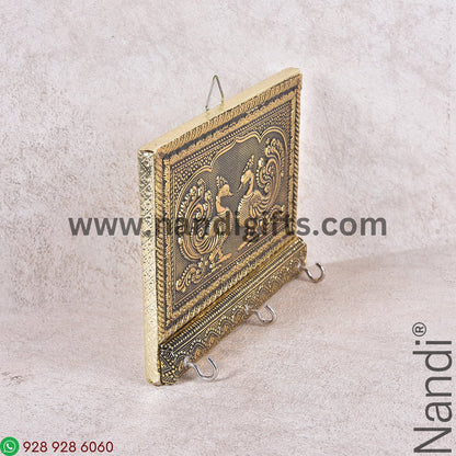 Peacock Antiq Key Hanger 6X5