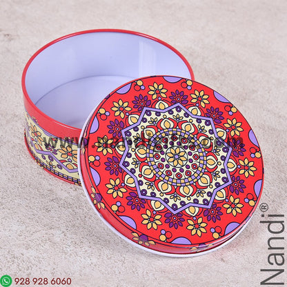 Decorative Tin Boxes Round Jumbo