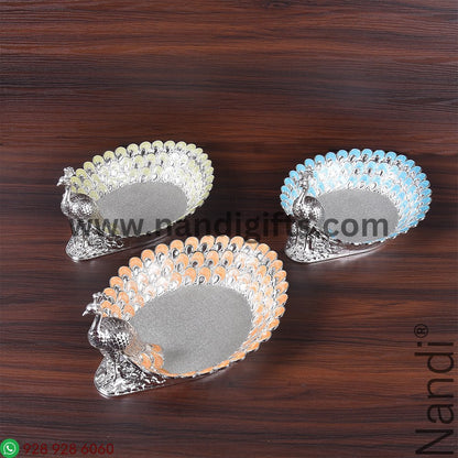 Imported GS Peacock Bowl Assorted Colours