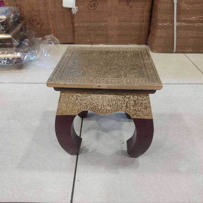 Brass Matka Stool 16X16
