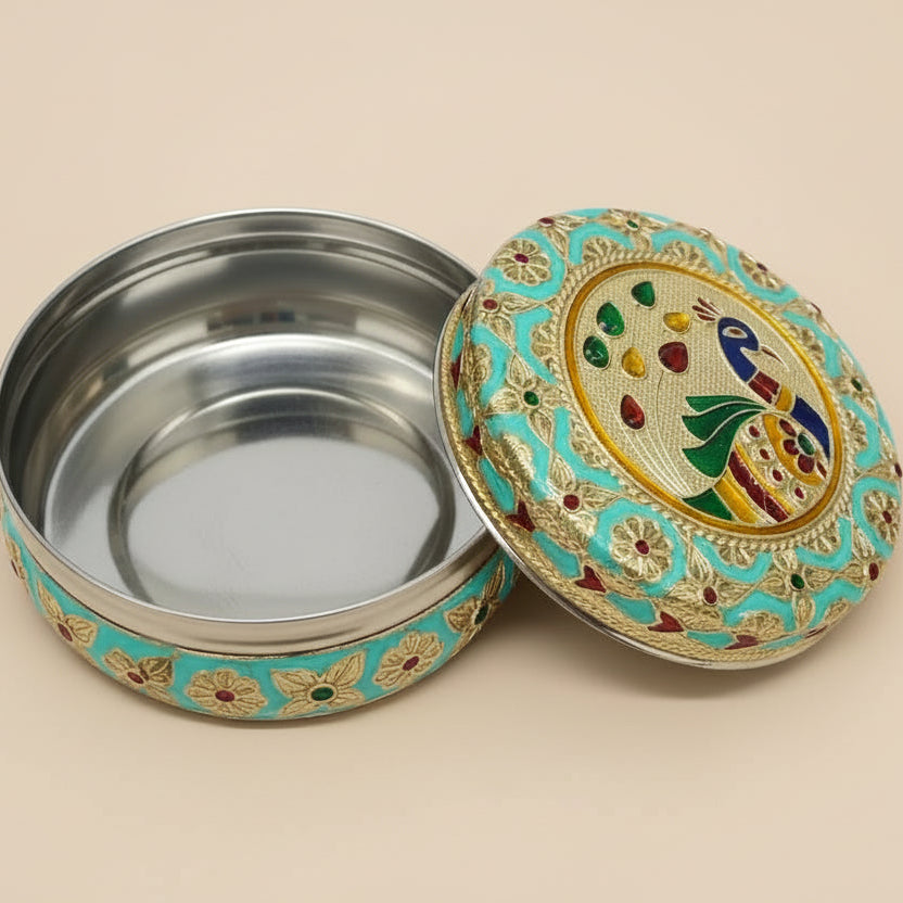 Minakari Pastel Peacock Box Assorted Colours