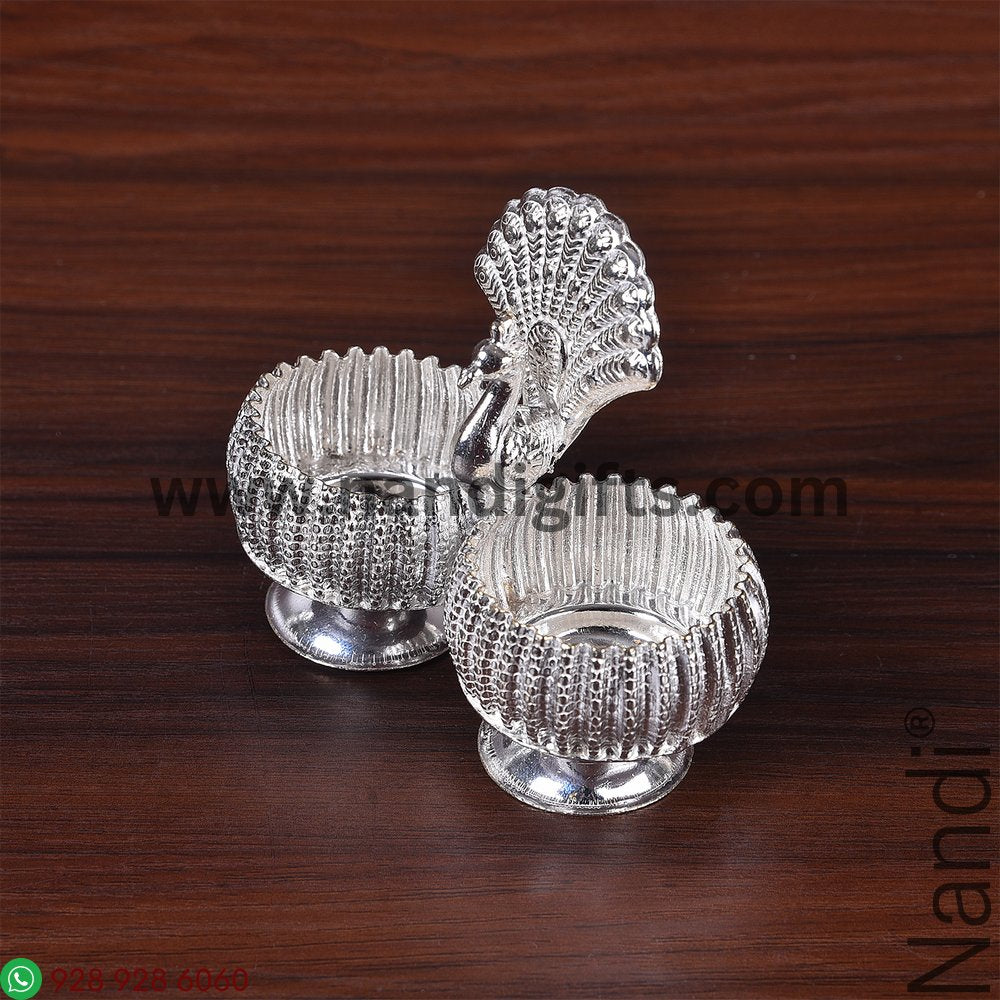 GSB Fancy Peacock Kumkum Holder 2B