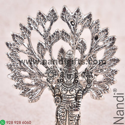Balaji With Tree Silver Antiq