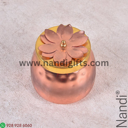 Copper Finish Jar Dots