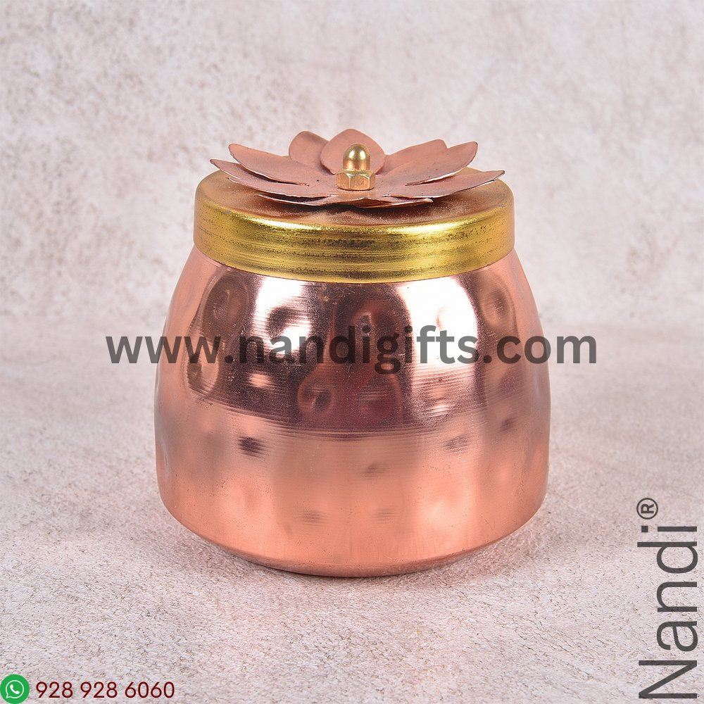 Copper Finish Jar Dots