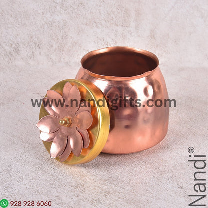 Copper Finish Jar Dots