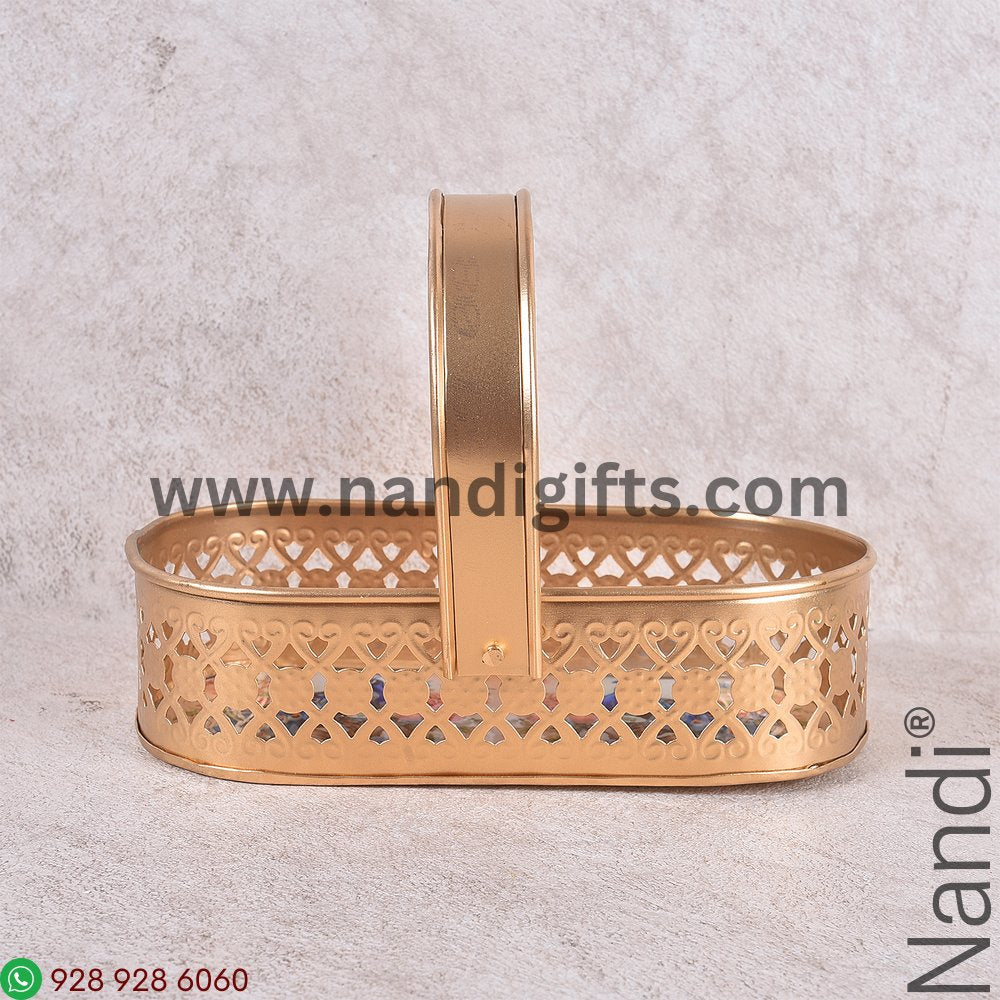 Pichwai Oval Basket4x8