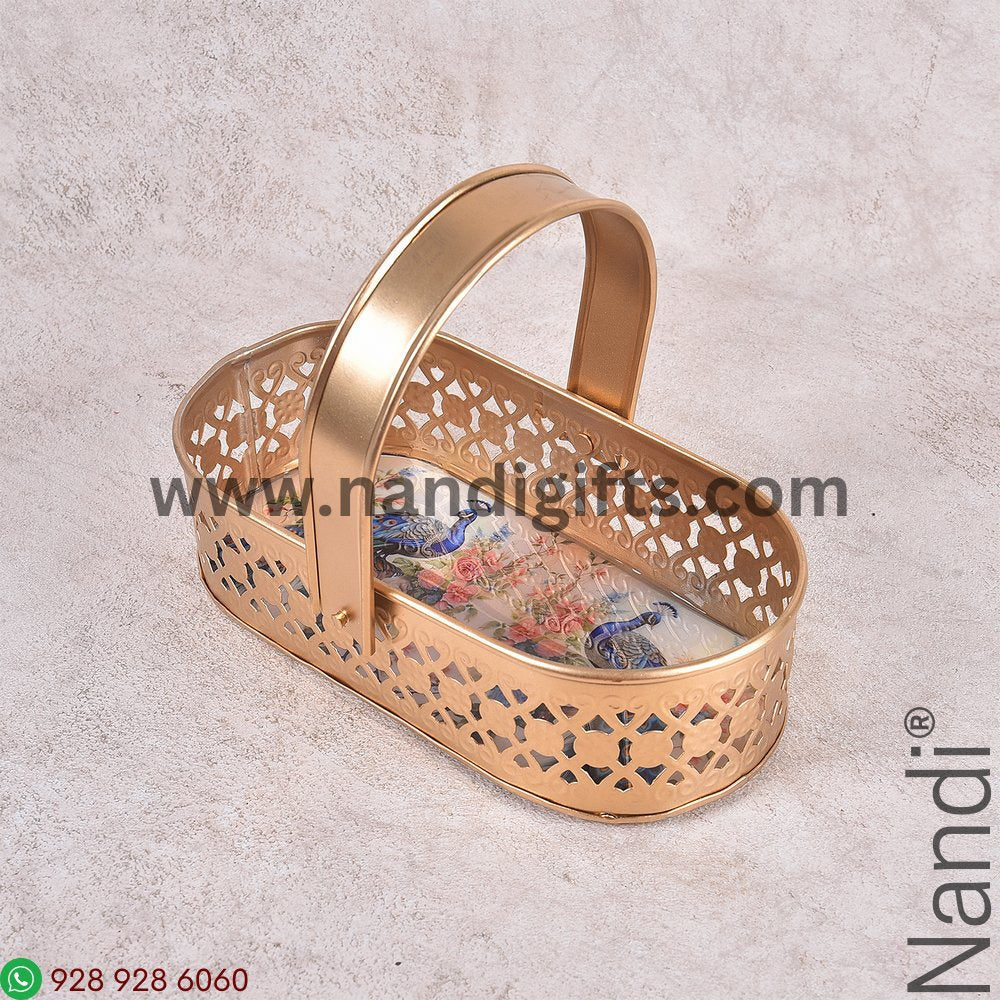 Pichwai Oval Basket4x8