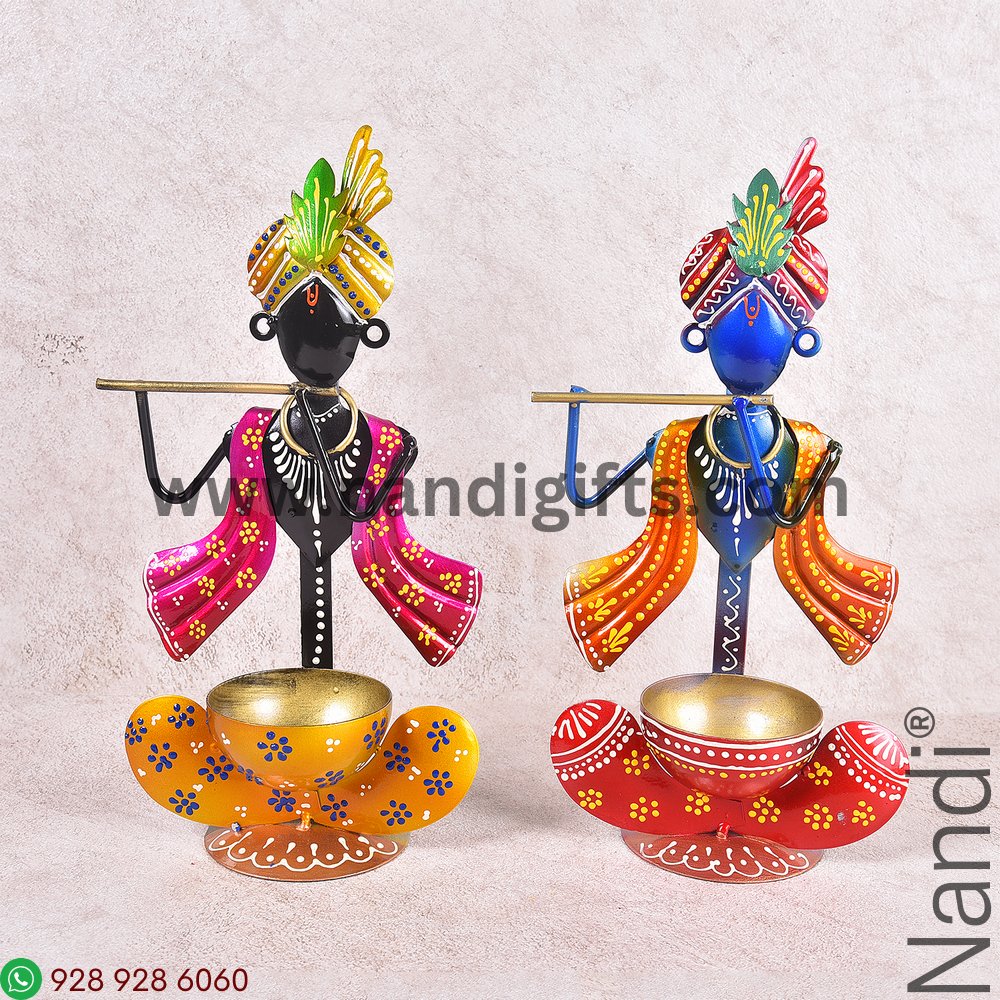 Krishna T Lite Holder Assorted Colours
