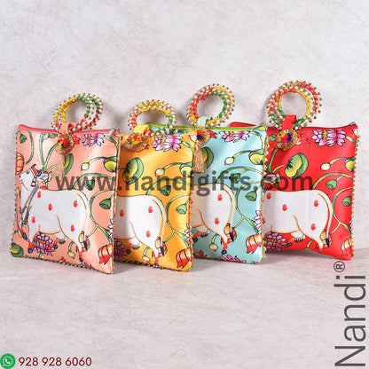 Pichwai Cow Bag Double Side Printed