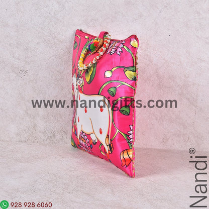Pichwai Cow Bag Double Side Printed
