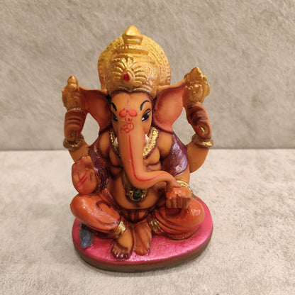 Ganesh Saffron Figurine Assorted