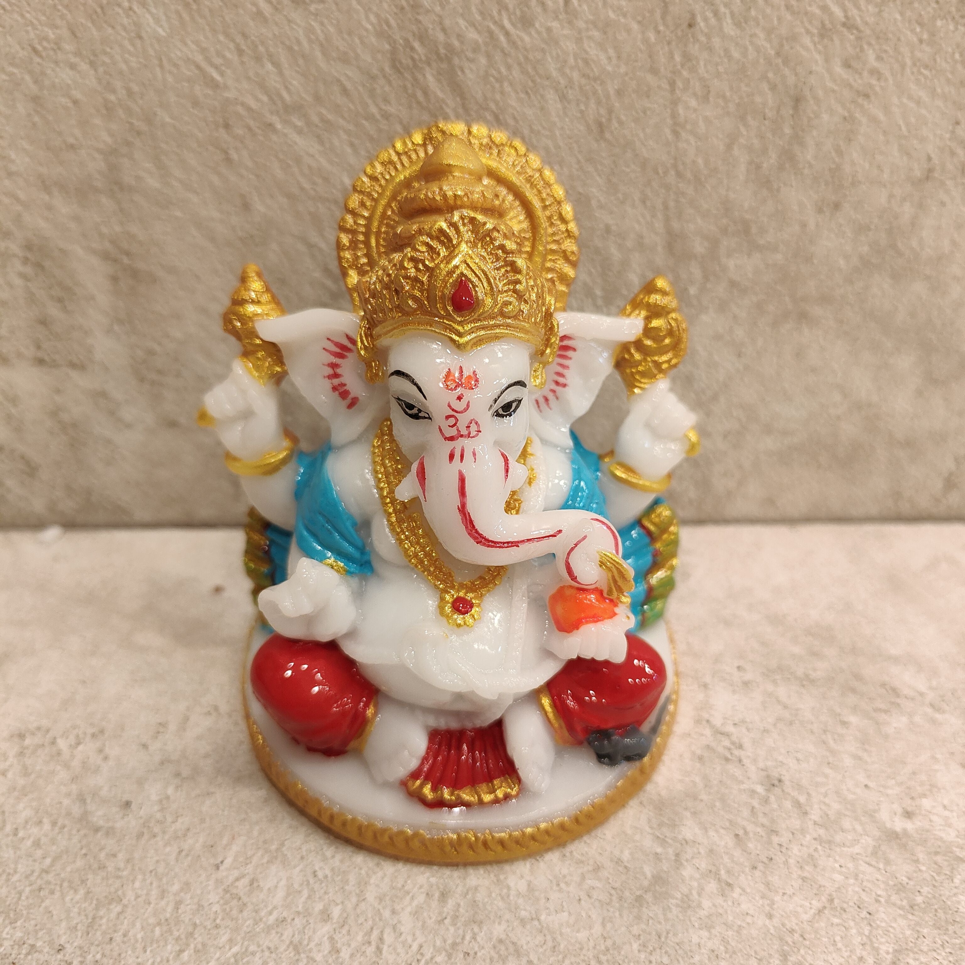 Marble Finish Assorted Ganesh