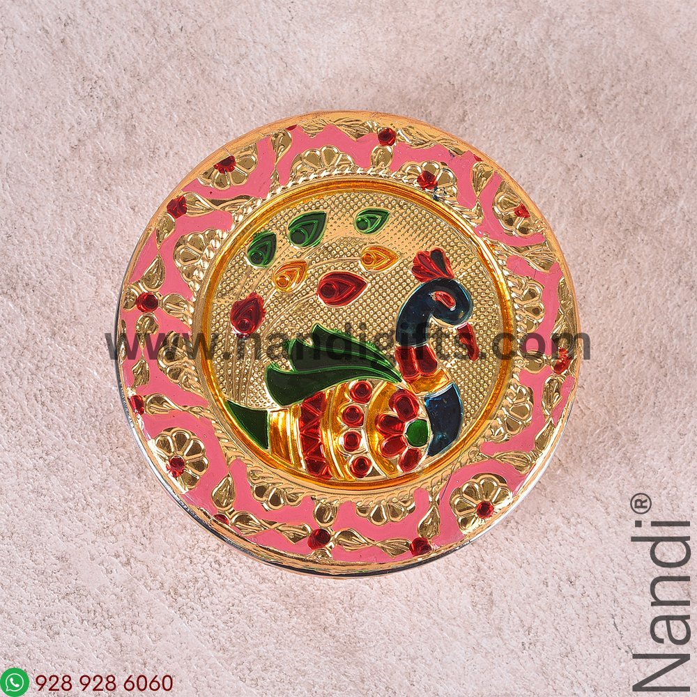 Minakari Pastel Peacock Box Medium Assorted Colours