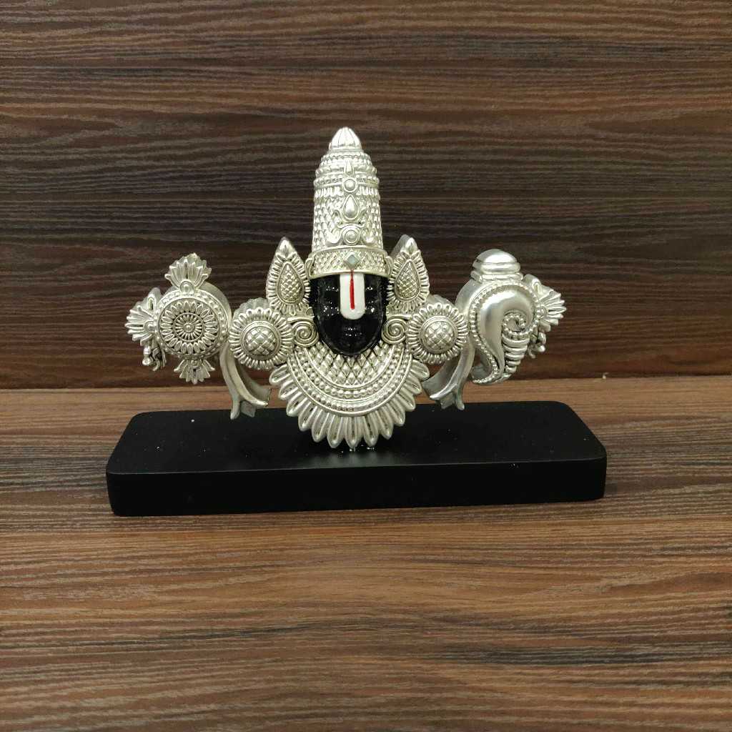 Silver Antiq Balaji Face Stand Medium