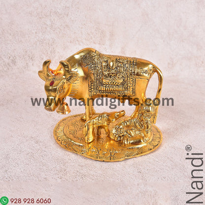 Cow And Calf Gold Finish Medium