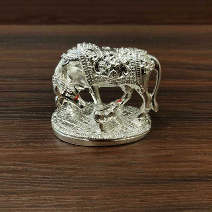 Silver Plated Cow And Calf Small