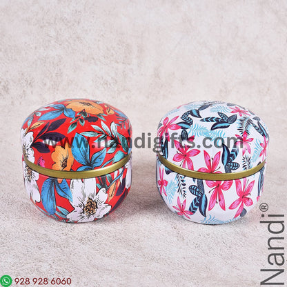 Tin Box Printed Cylindrical shape