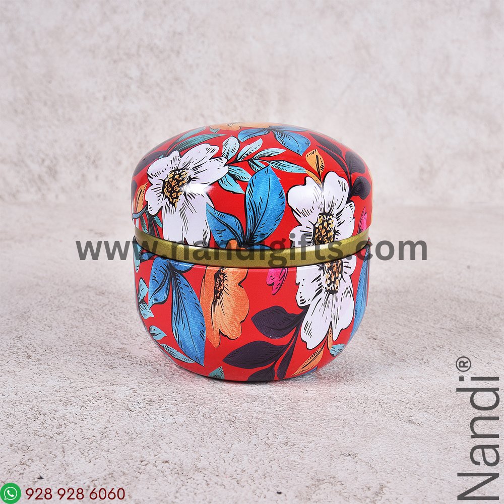 Tin Box Printed Cylindrical shape