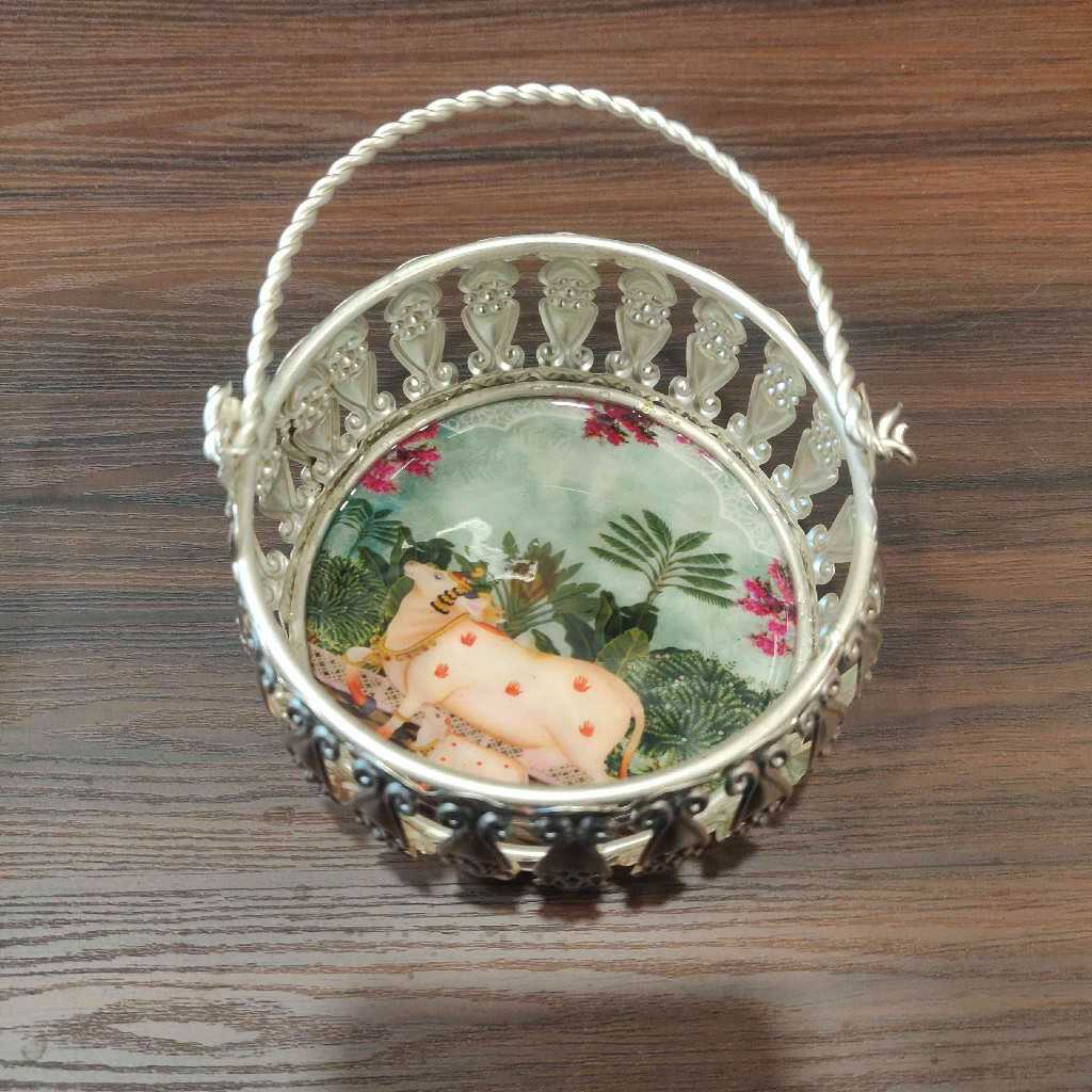 GS Pichwai Basket Round 4 Inch