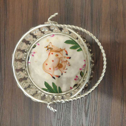 GS Pichwai Basket Round 4 Inch