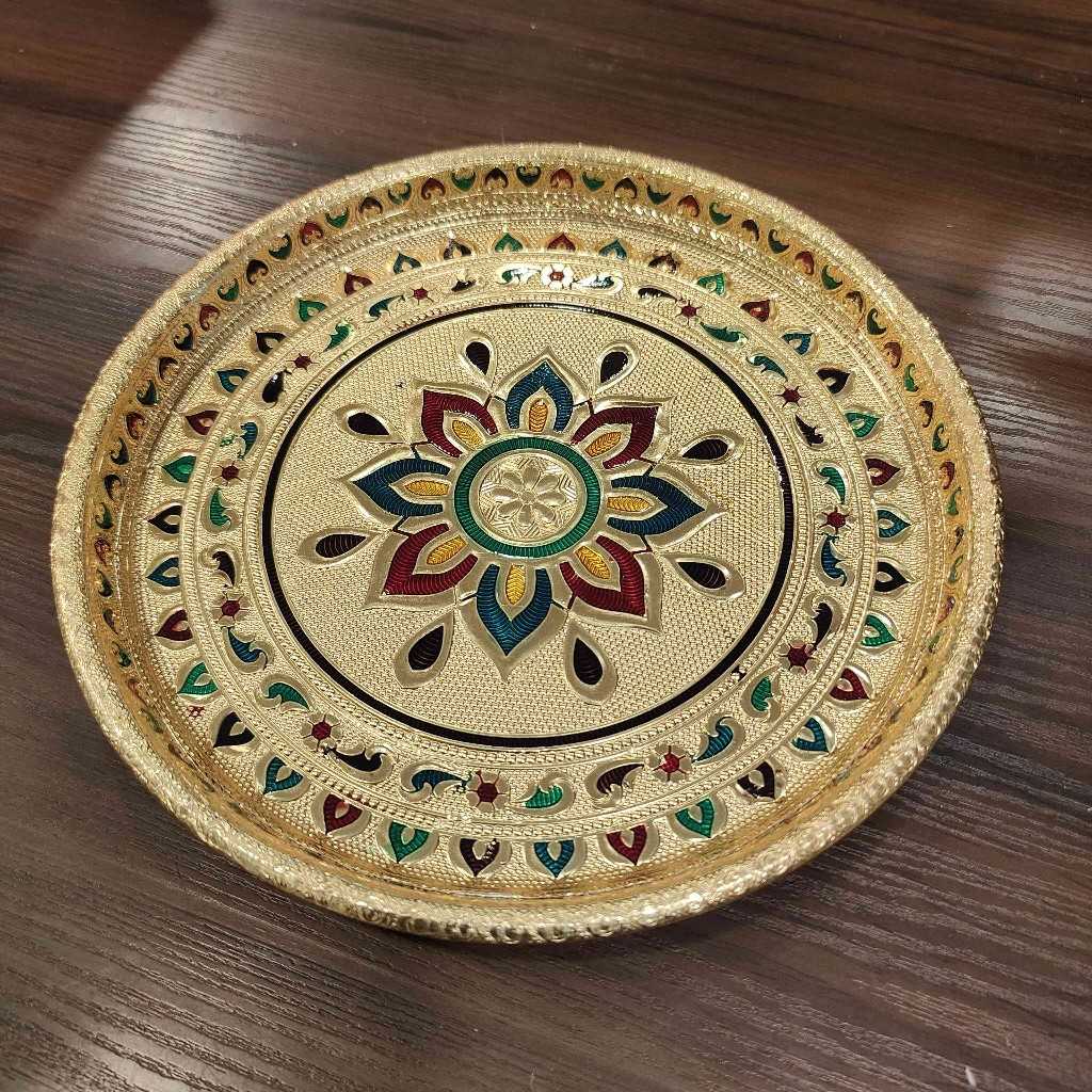 Minakari Pooja Thali Spl 7Inch