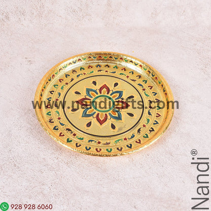 Minakari Pooja Thali Spl 7Inch