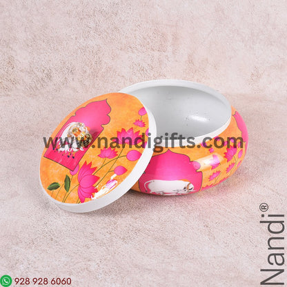 Pichwai Printed Matka Box Big