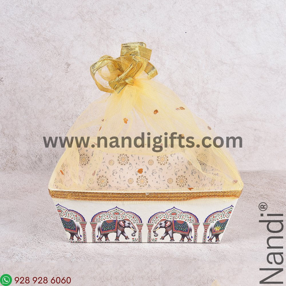 Square Hamper 8x8 Assorted Prints